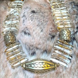 Rock Crystal/Sterling Silver Necklace Handcrafted